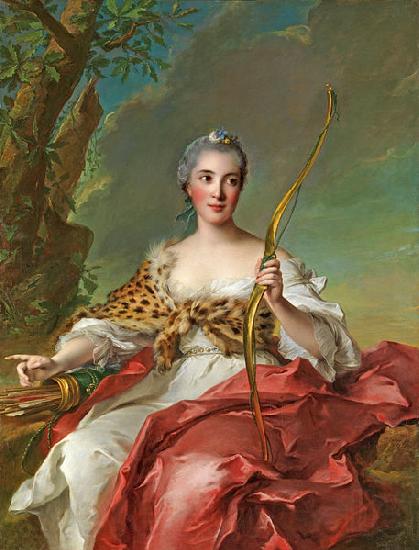 Jean Marc Nattier Madame de Maison Rouge as Diana Spain oil painting art